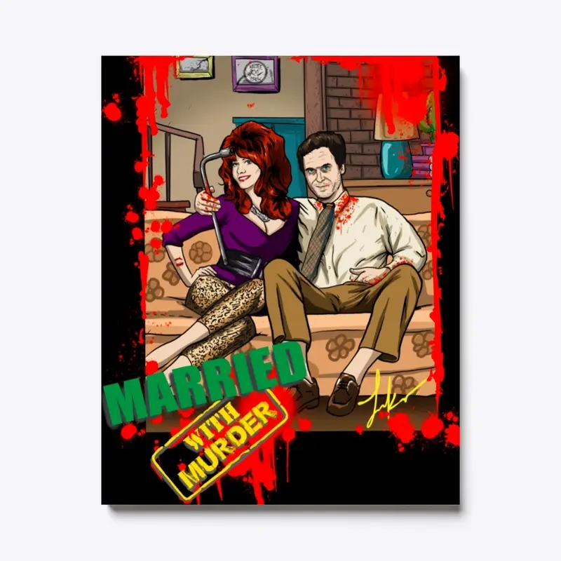 Married with murder canvas